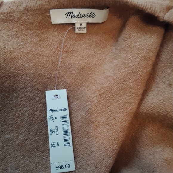 Madewell Colorblock Long, Open Cardigan/Sweater - Picture 2 of 6
